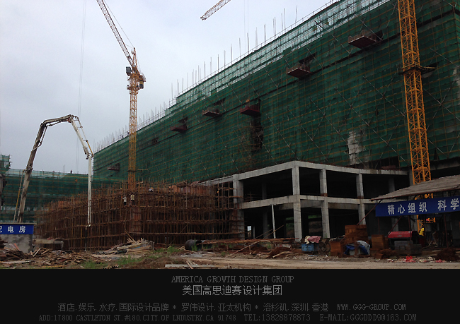 衡陽麗波國際酒店正大建設中
