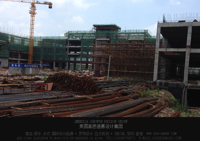 湖南衡陽麗波國際酒店設計建材放置